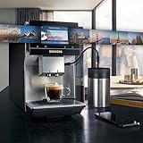 Siemens Kaffeevollautomat, EQ.700 classic TP705D01, Full-Toch Display, bis zu 10 individuelle Kaffeekreationen als Favoriten, 1.500 Watt, grau-silber - 4
