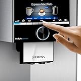 Siemens EQ.9 plus connect s500 Kaffeevollautomat TI9558X1DE, automatische Reinigung, Personalisierung, extra leise, 1.500 Watt, Edelstahl - 6