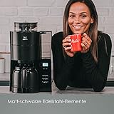 Melitta AromaFresh 1021-13 AMAZON EXKLUSIV Filter-Kaffeemaschine mit Therm-kanne und integriertem Mahlwerk, ca. 10 Tassen, pure black - 7