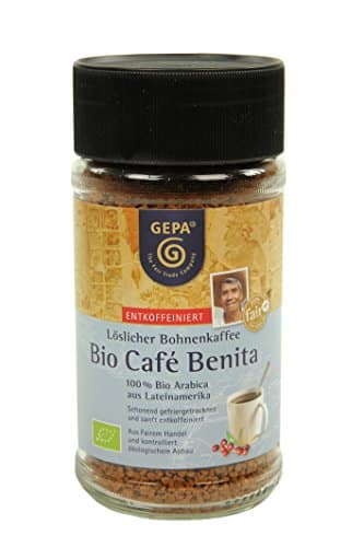 GEPA Cafe Benita Instant Kaffee, 2er Pack (2 x 100 g Packung) – Bio - 